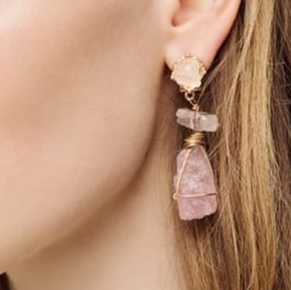 ISO ZARA QUARTZ EARRINGS